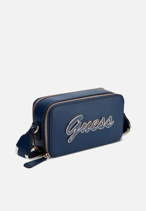 GUESS - Carrara mini   crossbody bag- navy