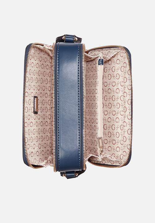 GUESS - Carrara mini   crossbody bag- navy