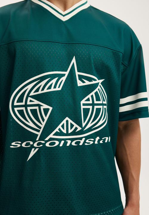 Cotton On - Football Jersey - Myrtle Green/2Ndstar
