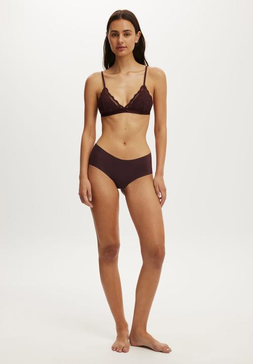 Cotton On - The Invisible Boyleg Brief - Chocolate Plum