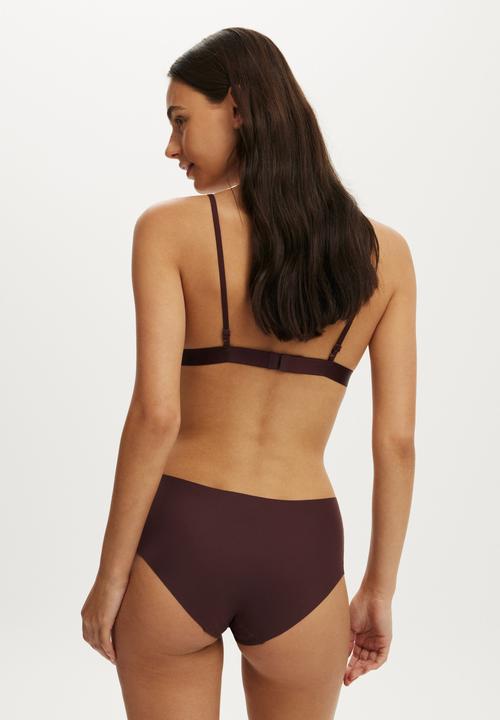 Cotton On - The Invisible Boyleg Brief - Chocolate Plum