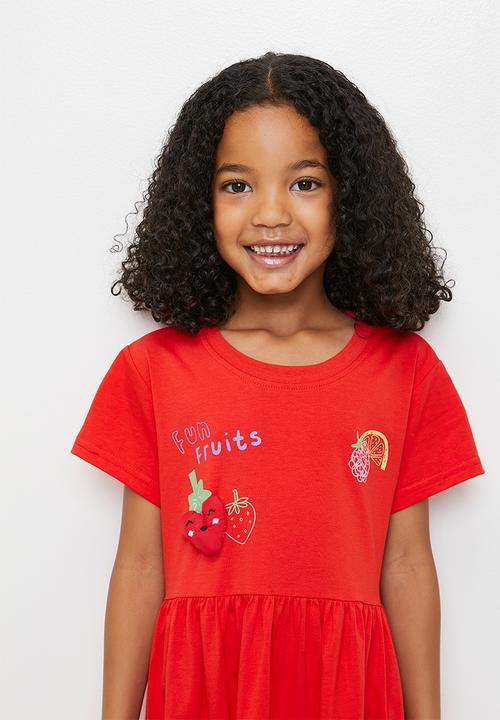 Pop Candy - Short sleeve dress - red