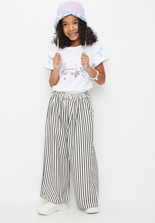 Pop Candy - Embroidered slogan and graphic tee - white/forever you