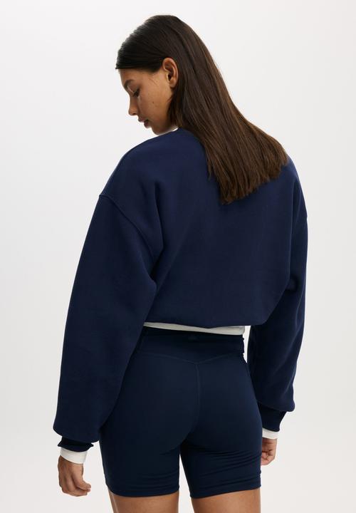 Cotton On - Ultra Soft Side Pocket Bike Short - Prep Sport Navy
