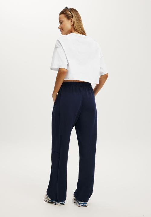 Cotton On - Summer Fleece Barrel Sweatpant - Prep Sport Navy