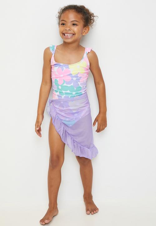 Pop Candy - Bikini and sarong set - lilac/floral