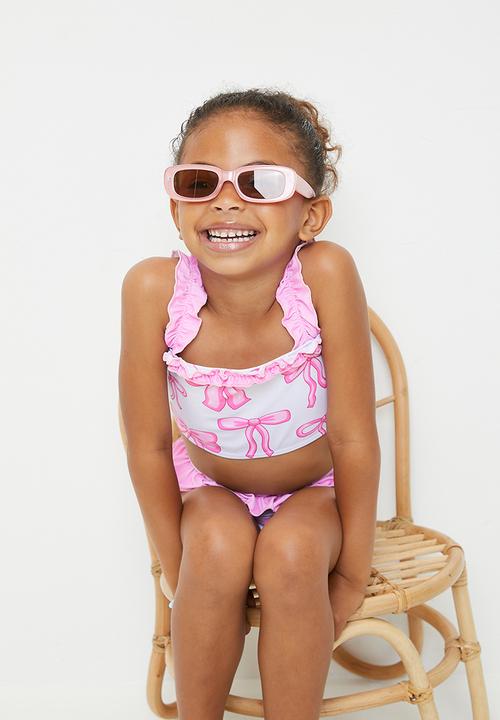 Pop Candy - Bow print bikini set - white/pink