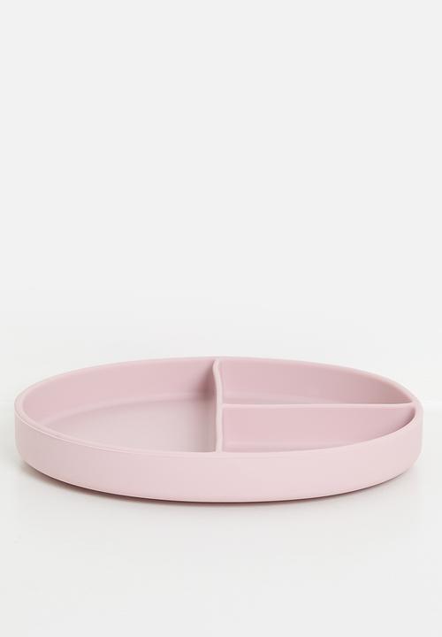 Excellent Houseware - Silly silicone plate - pink
