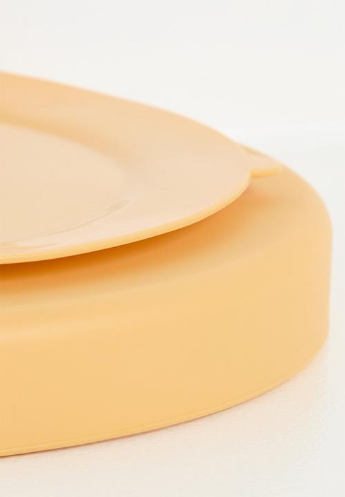 Excellent Houseware - Silly silicone plate - yellow