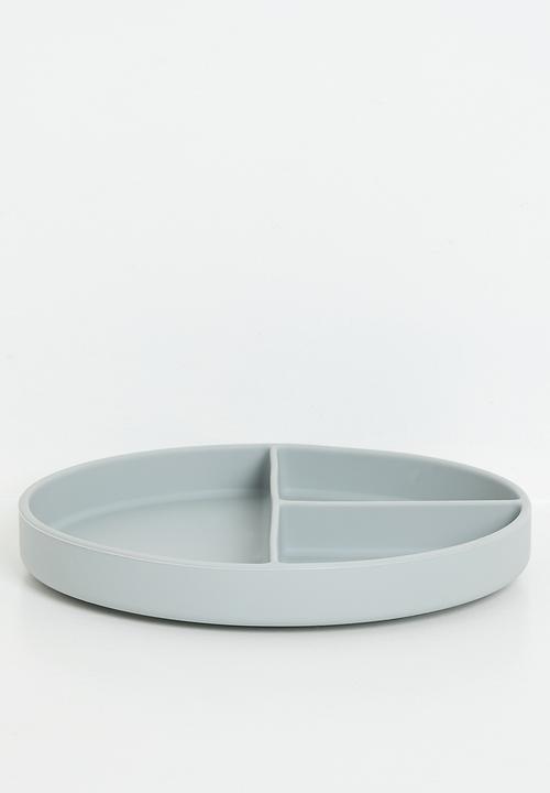 Excellent Houseware - Silly silicone plate - grey