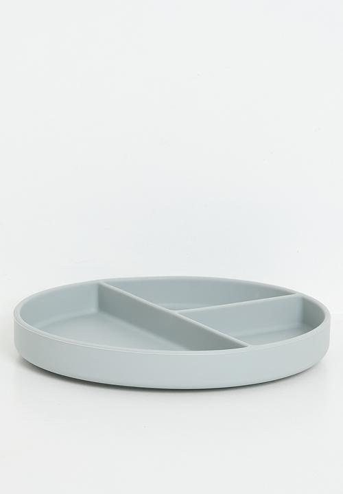 Excellent Houseware - Silly silicone plate - grey