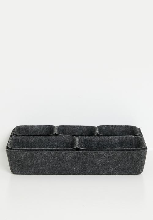 Storage Solutions - Nico nested storage set - charcoal