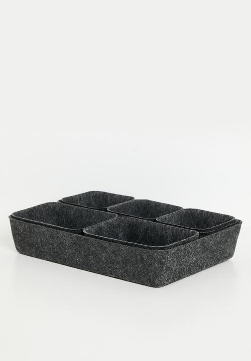 Storage Solutions - Nico nested storage set - charcoal