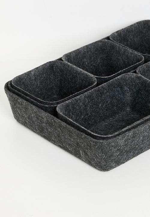 Storage Solutions - Nico nested storage set - charcoal