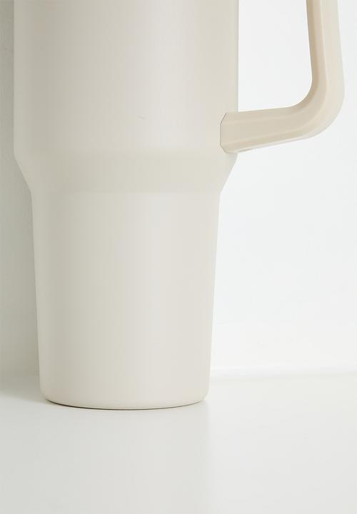 Excellent Houseware - Ren stainless steel drinking mug - cream