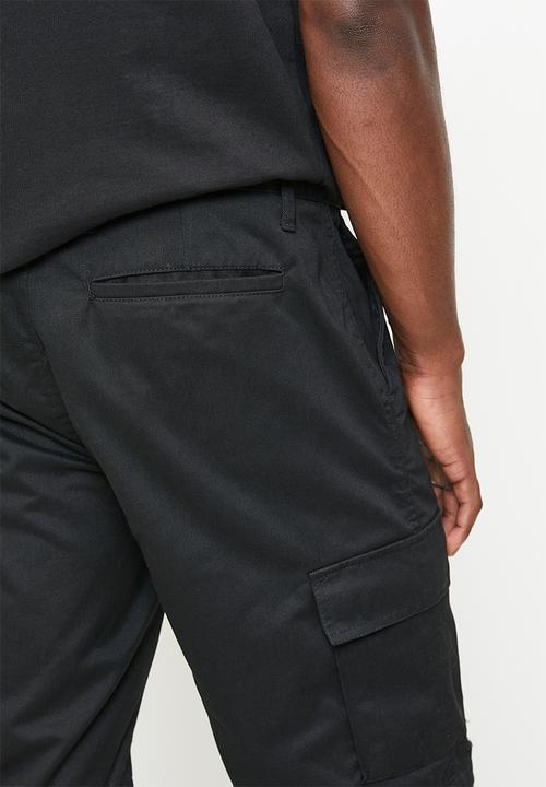 POLO - TRAVIS  PJC CARGO SHORT - BLACK