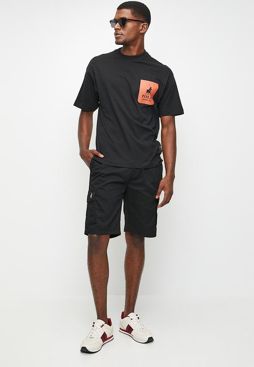 POLO - TRAVIS  PJC CARGO SHORT - BLACK