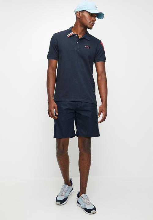 POLO - ESME  LINEN SHORT - NAVY