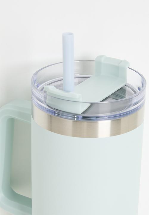 Excellent Houseware - Ren stainless steel drinking mug - light blue