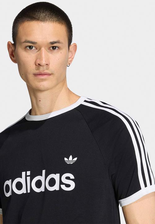 adidas Originals - Classics 3-Stripes Ringer T-Shirt - Black