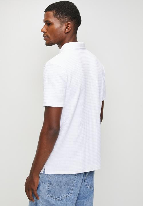 FILA - Harris waffle golfer - optic white