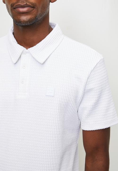 FILA - Harris waffle golfer - optic white