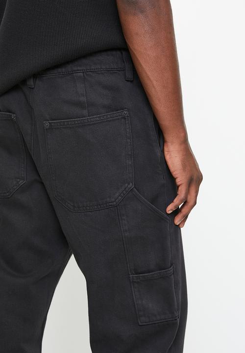 Cotton On - Baggy Worker Pant - Black