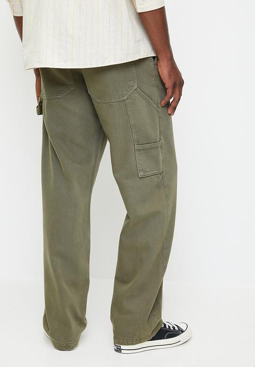 Cotton On - Baggy Worker Pant - Military
