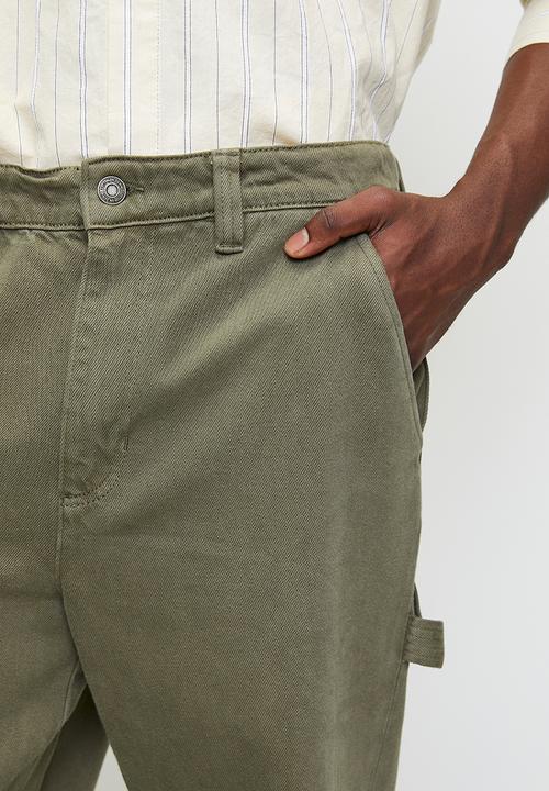 Cotton On - Baggy Worker Pant - Military