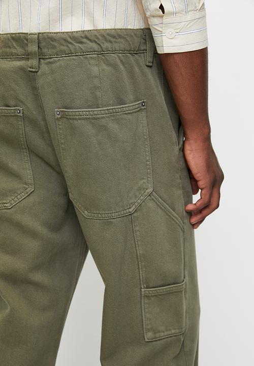 Cotton On - Baggy Worker Pant - Military
