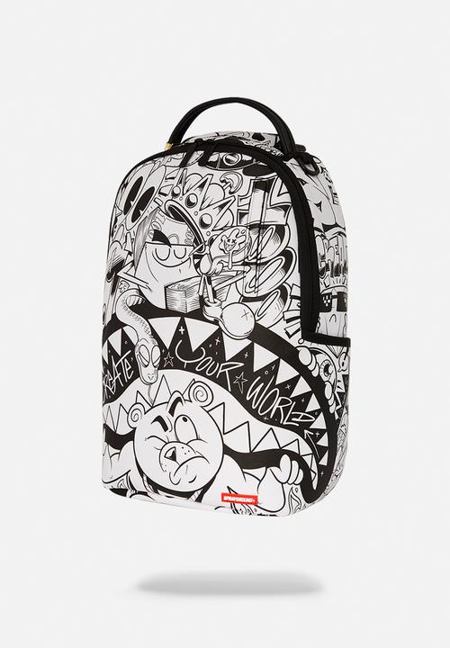 Sprayground - Heavy Sharkmouth Doodle Dlxsv Backpack - White