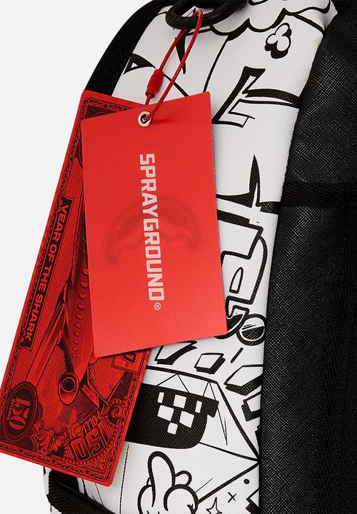 Sprayground - Heavy Sharkmouth Doodle Dlxsv Backpack - White