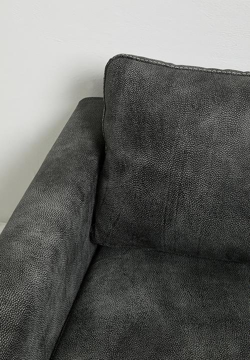 Sixth Floor - Hadley leather armchair - charcoal