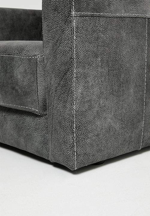Sixth Floor - Hadley leather armchair - charcoal
