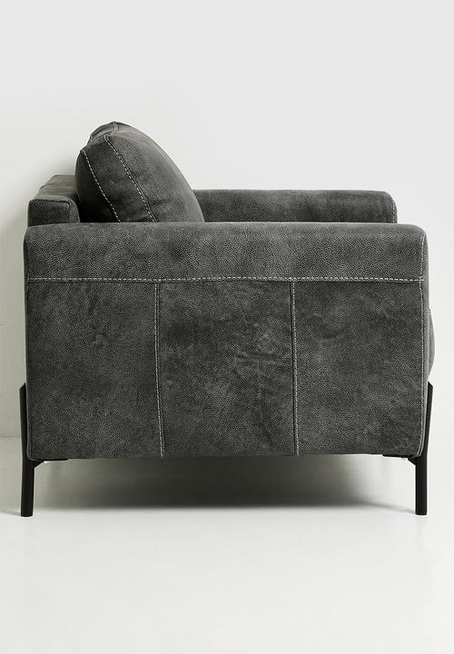 Sixth Floor - Hadley leather armchair - charcoal