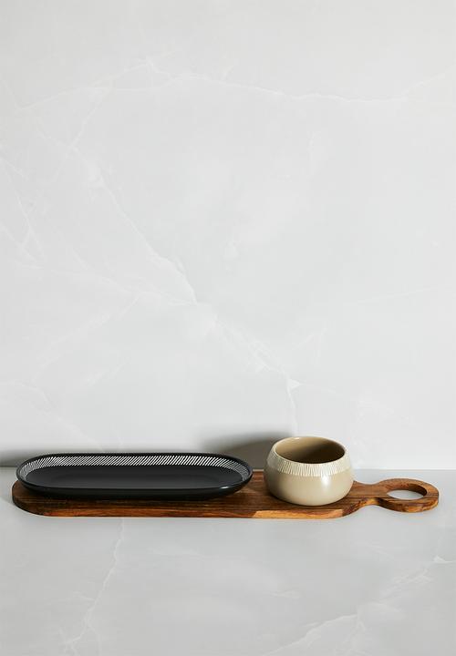 Lino serving tray set - multi