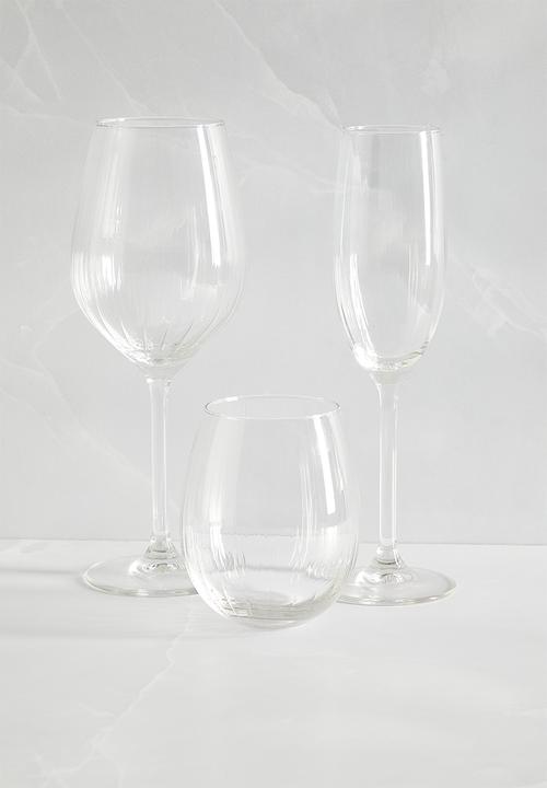 Excellent Houseware - Milo drinking glass set of 4 - Clear