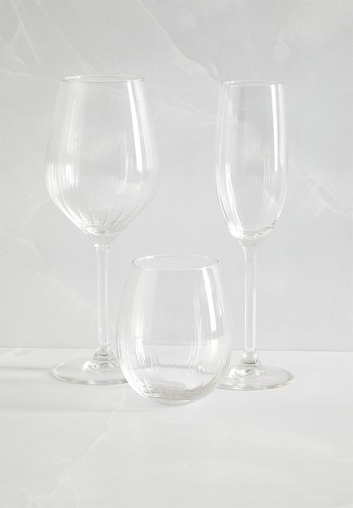 Excellent Houseware - Milo wine glass set of 4 - Clear