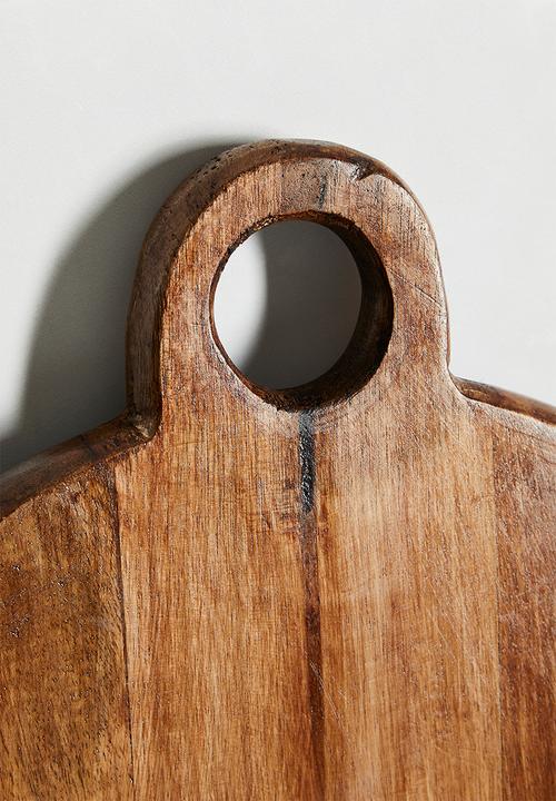 Excellent Houseware - Scoop large wooden serving board - natural