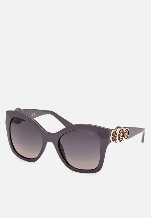 GUESS - Butterfly Shape Sunglasses 55mm - Grey