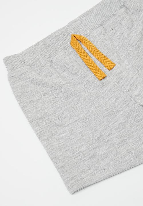 Pop Candy - Contrast drawstring shorts - grey