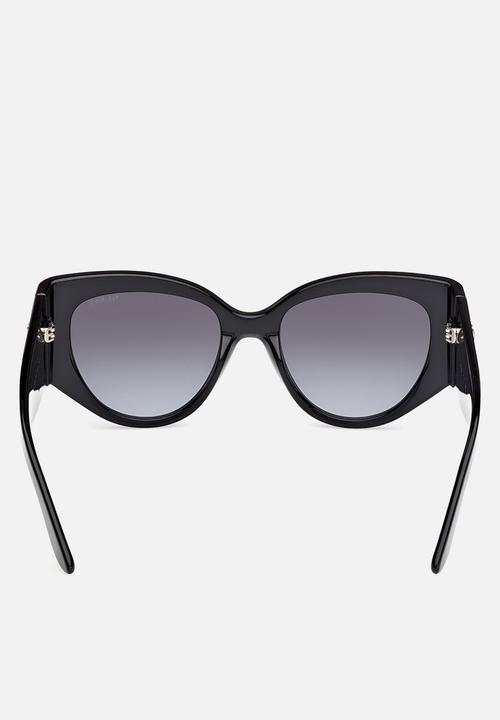 GUESS - Cat Eye Shape Sunglasses 54mm - Shiny Black