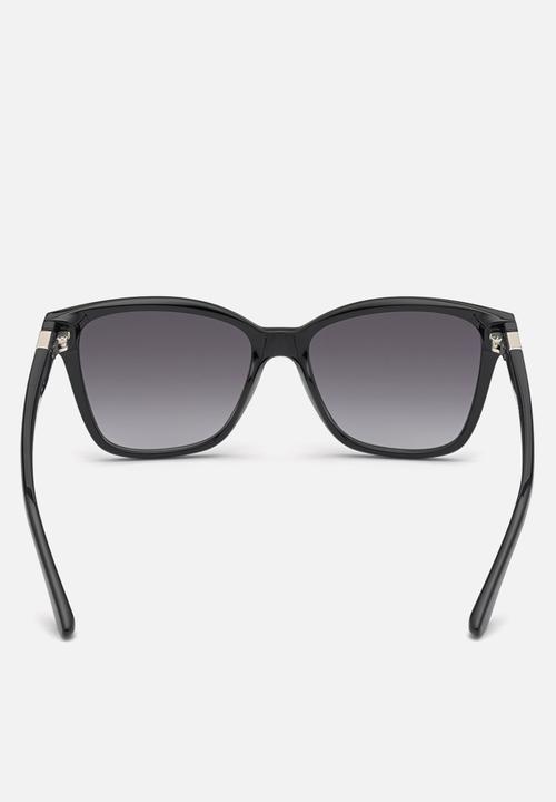 GUESS - Square Shape Sunglasses 54mm - Shiny Black