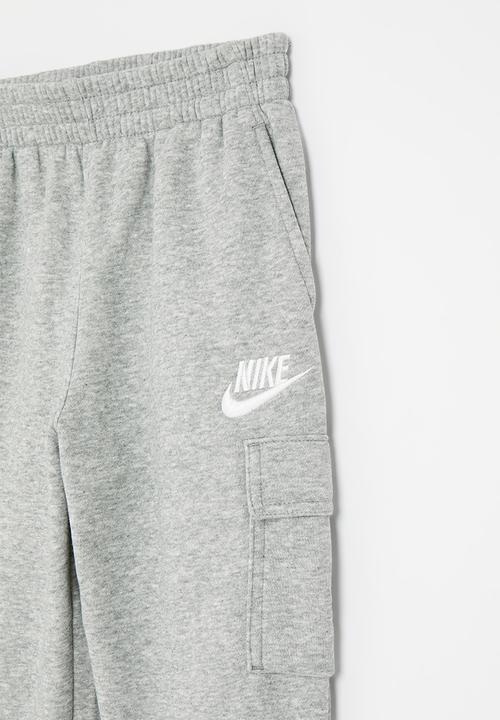 Nike - Nike sportswear club fleece cargo pants - dk grey heather