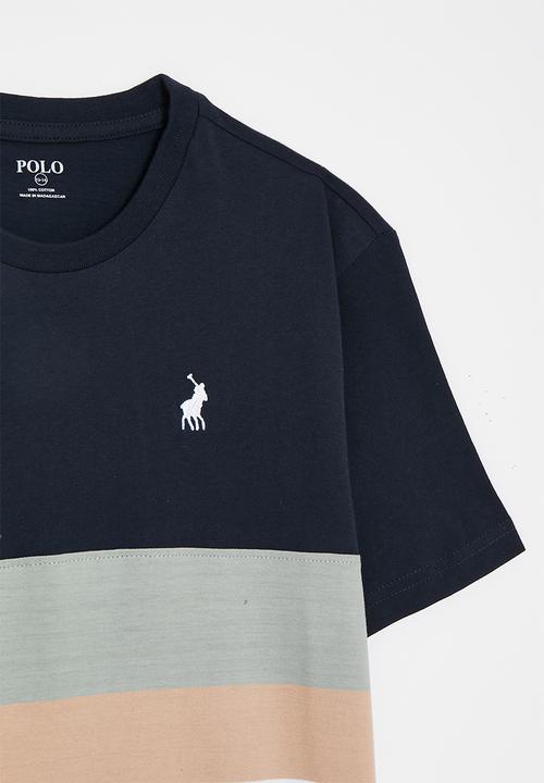 POLO - Boys blake striped ss tee - navy