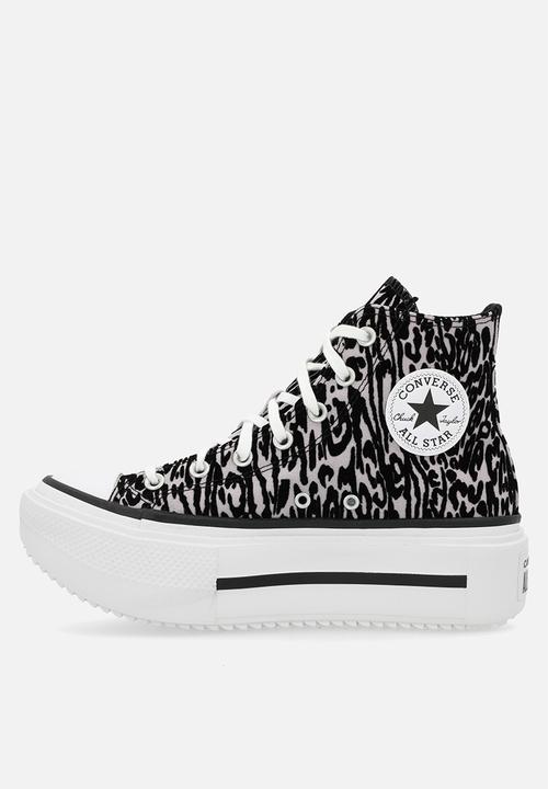 Converse - Chuck taylor all star lift double stack platform- leopardblack/frozen
