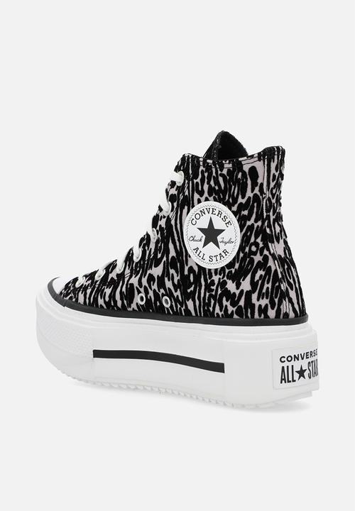 Converse - Chuck taylor all star lift double stack platform- leopardblack/frozen