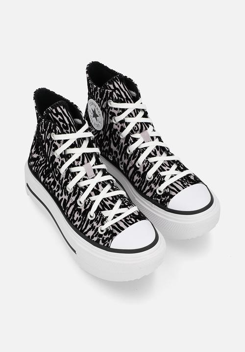 Converse - Chuck taylor all star lift double stack platform- leopardblack/frozen