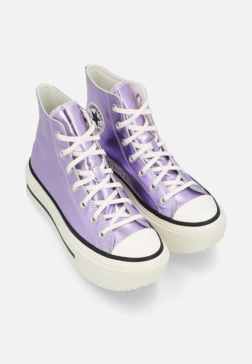 Converse - Chuck taylor all star lift double stack - metallic light purple/egret