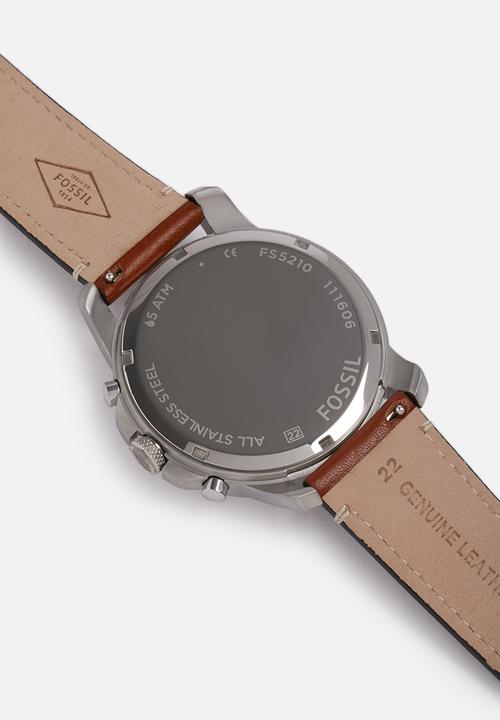 Fossil - Grant - leather watch brown